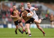 2 April 2017; Jerome Johnston of Down in action against Paul Kerrigan of Cork during the Allianz Football League Division 2 Round 7 match between Cork and Down at Páirc Uí Rinn in Cork. Photo by Eóin Noonan/Sportsfile