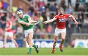 2 April 2017; Cian Lynch of Limerick in action against Darragh Fitzgibbon of Cork during the Allianz Hurling League Division 1 Quarter-Final match between Cork and Limerick at Páirc Uí Rinn in Cork. Photo by Eóin Noonan/Sportsfile