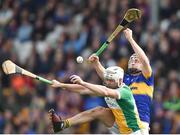 2 April 2017;  Michael Cleary of Offaly in action against John McGrath of Tipperary during the Allianz Hurling League Division 1 Quarter-Final match between Offaly and Tipperary at O'Connor Park in Tullamore, Co Offaly. Photo by David Maher/Sportsfile