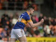 2 April 2017; Michael Quinlivan of Tipperary celebrates after scoring his side's first goal during the Allianz Football League Division 3 Round 7 match between Armagh and Tipperary at the Athletic Grounds in Armagh. Photo by Oliver McVeigh/Sportsfile