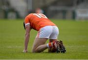 2 April 2017; A dejected Niall Grimley of Armagh after the Allianz Football League Division 3 Round 7 match between Armagh and Tipperary at the Athletic Grounds in Armagh. Photo by Oliver McVeigh/Sportsfile