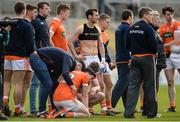 2 April 2017; Dejected Armagh players and management after the Allianz Football League Division 3 Round 7 match between Armagh and Tipperary at the Athletic Grounds in Armagh. Photo by Oliver McVeigh/Sportsfile