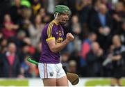 2 April 2017; Conor McDonald of Wexford celebrates at the final whistle of the Allianz Hurling League Division 1 Quarter-Final match between Kilkenny and Wexford at Nowlan Park in Kilkenny. Photo by Brendan Moran/Sportsfile