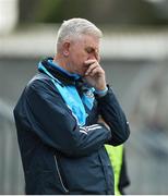 2 April 2017; Dublin manager Ger Cunningham reacts during the second half of the Allianz Hurling League Division 1 Relegation Play-Off match between Clare and Dublin at Cusack Park in Ennis, Co Clare. Photo by Diarmuid Greene/Sportsfile