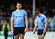2 April 2017; Eamon Dillon of Dublin reacts after defeat to Clare in the Allianz Hurling League Division 1 Relegation Play-Off match between Clare and Dublin at Cusack Park in Ennis, Co Clare. Photo by Diarmuid Greene/Sportsfile