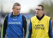 2 April 2017; Clare joint managers Donal Moloney, left, and Gerry O'Connor during the Allianz Hurling League Division 1 Relegation Play-Off match between Clare and Dublin at Cusack Park in Ennis, Co Clare. Photo by Diarmuid Greene/Sportsfile