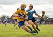 2 April 2017; Colm Galvin of Clare in action against Eamon Dillon of Dublin during the Allianz Hurling League Division 1 Relegation Play-Off match between Clare and Dublin at Cusack Park in Ennis, Co Clare. Photo by Diarmuid Greene/Sportsfile