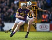2 April 2017; David Dunne of Wexford in action against Padraig Walsh of Kilkenny during the Allianz Hurling League Division 1 Quarter-Final match between Kilkenny and Wexford at Nowlan Park in Kilkenny. Photo by Brendan Moran/Sportsfile
