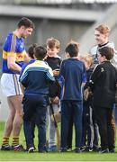 2 April 2017; Seamus Callanan of Tipperary with supporters after the Allianz Hurling League Division 1 Quarter-Final match between Offaly and Tipperary at O'Connor Park in Tullamore, Co Offaly. Photo by David Maher/Sportsfile