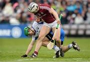 2 April 2017; Tom Devine of Waterford in action against Daithí Burke of Galway during the Allianz Hurling League Division 1 Quarter-Final match between Galway and Waterford at Pearse Stadium in Galway. Photo by Piaras Ó Mídheach/Sportsfile