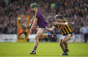 2 April 2017; Aidan Nolan of Wexford is tackled by Jason Cleere of Kilkenny during the Allianz Hurling League Division 1 Quarter-Final match between Kilkenny and Wexford at Nowlan Park in Kilkenny. Photo by Brendan Moran/Sportsfile