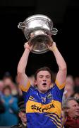 18 September 2011; Tipperary captain Liam McGrath lifts the Tommy Markam Cup. GAA Football All-Ireland Minor Championship Final, Tipperary v Dublin, Croke Park, Dublin. Picture credit: Stephen McCarthy / SPORTSFILE