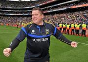 18 September 2011; Tipperary manager David Power celebrates at the end of the game. GAA Football All-Ireland Minor Championship Final, Tipperary v Dublin, Croke Park, Dublin. Picture credit: David Maher / SPORTSFILE