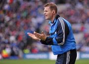 18 September 2011; Dublin manager Dessie Farrell during the final moments of the game. GAA Football All-Ireland Minor Championship Final, Tipperary v Dublin, Croke Park, Dublin. Picture credit: Stephen McCarthy / SPORTSFILE