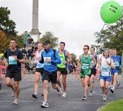 17 September 2011; Pacer Gary Condron during the National Lottery Half Marathon. Phoenix Park, Dublin. Picture credit: Stephen McCarthy / SPORTSFILE