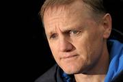 19 September 2011; Leinster head coach Joe Schmidt during a press conference ahead of their Celtic League game against Scarlets on Saturday. Leinster Rugby Squad Press Conference, Thornfields, UCD, Belfield, Dublin. Photo by Sportsfile