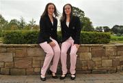 19 September 2011; Lisa and Leona Maguire in attendance at the PING Junior Solheim Opening Ceremony. Knightsbrook Golf Club, Trim, Co. Meath. Picture credit: Barry Cregg / SPORTSFILE