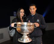 19 September 2011; Dublin's Craig Dias and Yasmin Mirahmadi, with the Sam Maguire Cup, at the 'Homecoming Celebrations' for the GAA Football All-Ireland Senior Championship winners. Dublin Football Squad Homecoming Celebrations, Mansion House, Dawson Street, Dublin. Picture credit: Ray McManus / SPORTSFILE