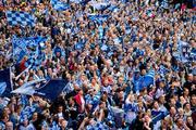 19 September 2011; A general view of Dublin supporters at the 'Homecoming Celebrations' for the GAA Football All-Ireland Senior Championship winners. Dublin Football Squad Homecoming Celebrations, Merrion Square, Dublin. Picture credit: Pat Murphy / SPORTSFILE