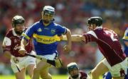 10 August 2003; Shane Long, Tipperary, in action against Galway's Taidhg Linnane. All-Ireland Minor Hurling Championship Semi-Final, Galway v Tipperary, Croke Park, Dublin. Picture credit; Ray McManus / SPORTSFILE