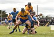 2 April 2017; David McInerney and Brendan Bugler of Clare in action against Donal Burke and Eamon Dillon of Dublin during the Allianz Hurling League Division 1 Relegation Play-Off match between Clare and Dublin at Cusack Park in Ennis, Co Clare. Photo by Diarmuid Greene/Sportsfile