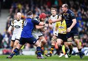 1 April 2017; James Haskell of Wasps is tackled by Michael Bent of Leinster during the European Rugby Champions Cup Quarter-Final match between Leinster and Wasps at Aviva Stadium in Dublin. Photo by Ramsey Cardy/Sportsfile