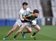 1 April 2017; Michael Potts of St Brendan's College, Killarney in action against Rory O'Connor of St. Peter's College, Wexford during the Masita GAA All Ireland Post Primary Schools Hogan Cup Final match between St Brendan's College, Killarney and St. Peter's College, Wexford, at Croke Park, in Dublin. Photo by Matt Browne/Sportsfile