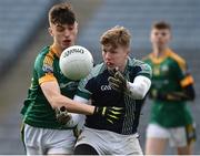 1 April 2017; Richard Ryan of St. Peter's College, Wexford in action against David Shaw of St Brendan's College, Killarney during the Masita GAA All Ireland Post Primary Schools Hogan Cup Final match between St Brendan's College, Killarney and St. Peter's College, Wexford, at Croke Park, in Dublin. Photo by Matt Browne/Sportsfile