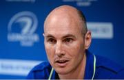 3 April 2017; Leinster backs coach Girvan Dempsey during a press conference at Leinster Rugby HQ in UCD, Belfield, Dublin. Photo by Piaras Ó Mídheach/Sportsfile