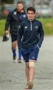 3 April 2017; Joey Carbery of Leinster arrives for squad training at Rosemount in Belfield, UCD, Dublin. Photo by Piaras Ó Mídheach/Sportsfile