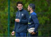 3 April 2017; Joey Carbery, left, and Jamison Gibson-Park of Leinster during squad training at Rosemount in Belfield, UCD, Dublin. Photo by Piaras Ó Mídheach/Sportsfile