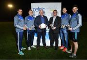 3 April 2017; Celtic Pure, the Irish natural spring water company, today announced a new sponsorship of the Monaghan senior football team as their official water partner. With hydration being a key pillar of sports performance, this role sees Celtic Pure bring their expertise to the Monaghan set-up and will ensure the provision of water for training and match days throughout the year for the award-winning team. Pictured at Monaghan GAA Training Grounds are Padraig McEneaney, CEO, Celtic Pure and ?Liam Duffy, Business Development Manager and CFO, Celtic Pure, alongside players, from left, Drew Wylie, Colin Walshe, Conor McManus and Darren Hughes. Photo by Ramsey Cardy/Sportsfile