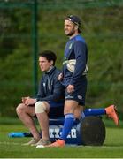 3 April 2017; Joey Carbery, left, and Jamison Gibson-Park of Leinster during squad training at Rosemount in Belfield, UCD, Dublin. Photo by Piaras Ó Mídheach/Sportsfile
