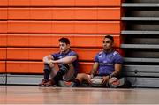 3 April 2017; Ronan O'Mahony, left, and Francis Saili of Munster during squad training at the University of Limerick Arena in Limerick. Photo by Diarmuid Greene/Sportsfile