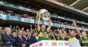 21 September 2014; Colm Cooper, an additional panel member for Kerry, lifts the Sam Maguire. GAA Football All Ireland Senior Championship Final, Kerry v Donegal. Croke Park, Dublin. Ray McManus / SPORTSFILE