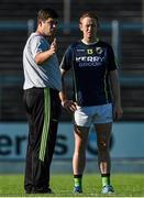 17 August 2015; Kerry manager Eamonn Fitzmaurice speaks with Colm Cooper during squad training. Fitzgerald Stadium, Killarney, Co. Kerry. Picture credit: Ramsey Cardy / SPORTSFILE