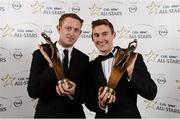 8 November 2013; Kerry footballers Colm Cooper, left, and James O'Donoghue with their 2013 GAA GPA All-Star award, sponsored by Opel, at the 2013 GAA GPA All-Star awards in Croke Park, Dublin. Photo by Sportsfile