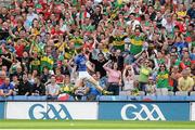 21 August 2011; Colm Cooper, Kerry, celebrates in front of Kerry supporters, after scoring his side's goal. GAA Football All-Ireland Senior Championship Semi-Final, Mayo v Kerry, Croke Park, Dublin. Picture credit: Brendan Moran / SPORTSFILE