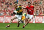 16 September 2007; Colm Cooper, Kerry, is tackled by Graham Canty, Cork. Bank of Ireland All-Ireland Senior Football Championship Final, Kerry v Cork, Croke Park, Dublin. Picture credit; Matt Browne / SPORTSFILE