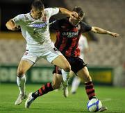 20 September 2011; Aian Downes, Bohemians, in action against Dean Bennett, Dundalk. FAI Ford Cup Quarter-Final Replay, Bohemians v Dundalk, Dalymount Park, Dublin. Picture credit: David Maher / SPORTSFILE