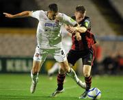 20 September 2011; Aian Downes, Bohemians, in action against Dean Bennett, Dundalk. FAI Ford Cup Quarter-Final Replay, Bohemians v Dundalk, Dalymount Park, Dublin. Picture credit: David Maher / SPORTSFILE