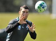 21 September 2011; Ireland full-back Rob Kearney in action during squad training ahead of their 2011 Rugby World Cup, Pool C, game against Russia on Sunday. Ireland Rugby Squad Training, Owen Delany Park, Taupo, New Zealand. Picture credit: Brendan Moran / SPORTSFILE