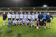 21 September 2011; The Dublin squad before the game. Challenge game in aid of Crosscare and Temple Street Hospital, Dublin v Kilmacud Crokes, Parnell Park, Dublin. Picture credit: Ray McManus / SPORTSFILE