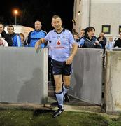 21 September 2011; John Costello, the Dublin County Board Chief Executive, enters the game as a late substitute for Bryan Cullen. Challenge game in aid of Crosscare and Temple Street Hospital, Dublin v Kilmacud Crokes, Parnell Park, Dublin. Picture credit: Ray McManus / SPORTSFILE