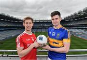 5 April 2017; Anthony Williams of Louth and Michael Quinlivan of Tipperary in attendance during an Allianz Football League Media Event at Croke Park in Dublin, ahead of their Allianz Football League match in Croke Park this coming Saturday. Photo by Matt Browne/Sportsfile