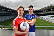 5 April 2017; Anthony Williams, left, of Louth and Michael Quinlivan of Tipperary in attendance during an Allianz Football League Media Event at Croke Park in Dublin, ahead of their Allianz Football League match in Croke Park this coming Saturday. Photo by Matt Browne/Sportsfile