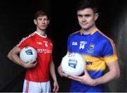5 April 2017; Anthony Williams of Louth, left, and Michael Quinlivan of Tipperary in attendance during an Allianz Football League Media Event at Croke Park in Dublin, ahead of their Allianz Football League match in Croke Park this coming Saturday. Photo by David Fitzgerald/Sportsfile