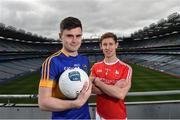 5 April 2017; Michael Quinlivan, left, of Tipperary and Anthony Williams of Louth in attendance during an Allianz Football League Media Event at Croke Park in Dublin, ahead of their Allianz Football League match in Croke Park this coming Saturday. Photo by Matt Browne/Sportsfile