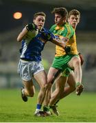5 April 2017; Conor Bradley of Cavan in action against Dáire Ó Baoill of Donegal during the EirGrid Ulster GAA Football U21 Championship Semi-Final match between Cavan and Donegal at Brewster Park in Enniskillen, Co Fermanagh. Photo by Piaras Ó Mídheach/Sportsfile