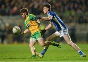 5 April 2017; Lorcan Connors of Donegal in action against Donal Monahan of Cavan during the EirGrid Ulster GAA Football U21 Championship Semi-Final match between Cavan and Donegal at Brewster Park in Enniskillen, Co Fermanagh. Photo by Piaras Ó Mídheach/Sportsfile